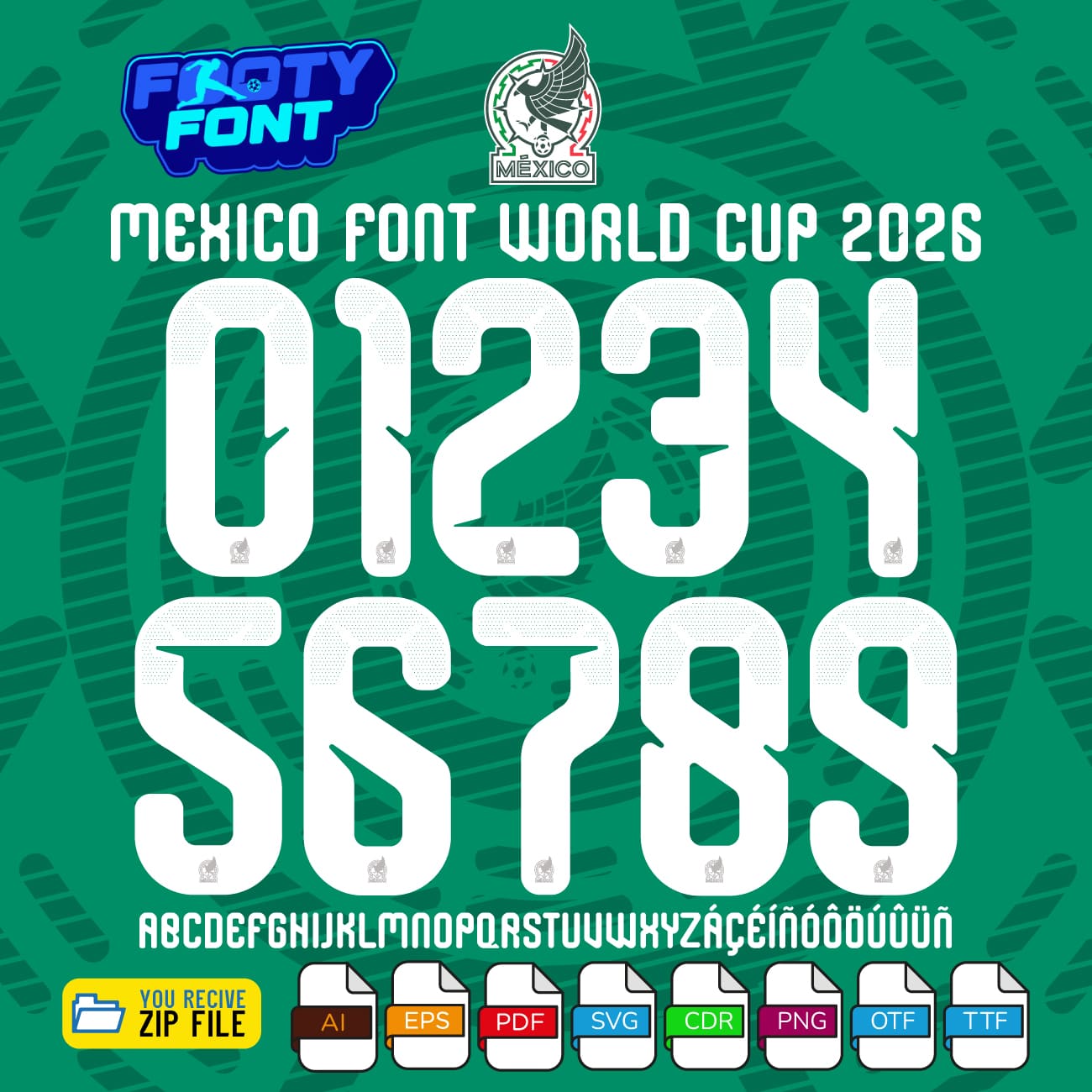 World Cup 2026 Footyfont